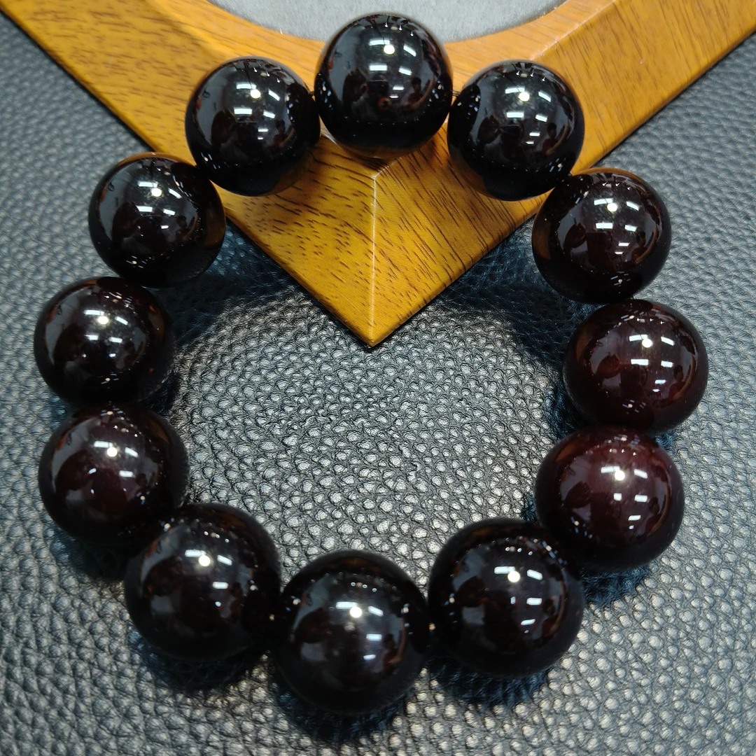 天然珠宝时尚百搭黑金血离子手串20（多样性拍一发一）