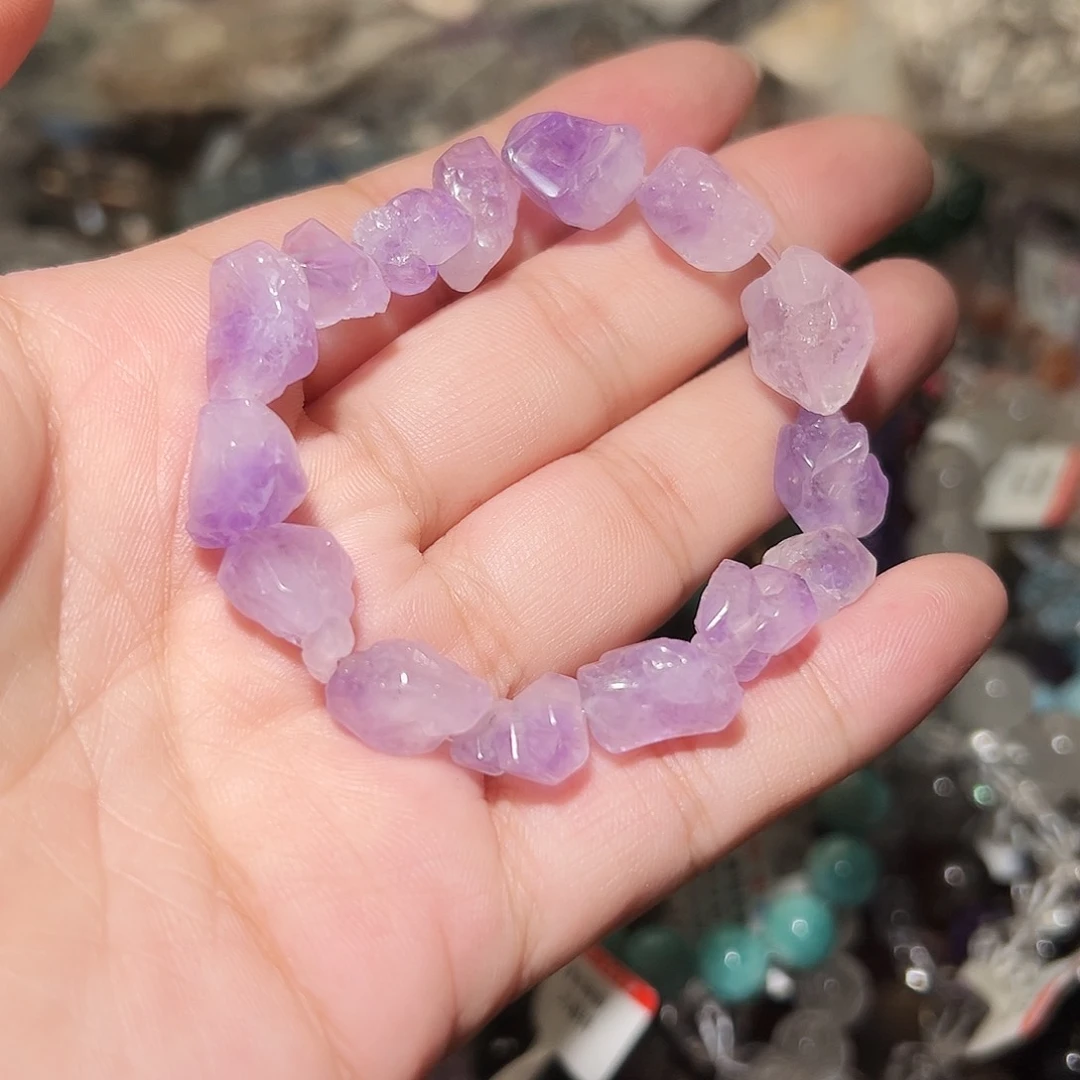 水晶手链未镶嵌克鲁兹紫水晶原石