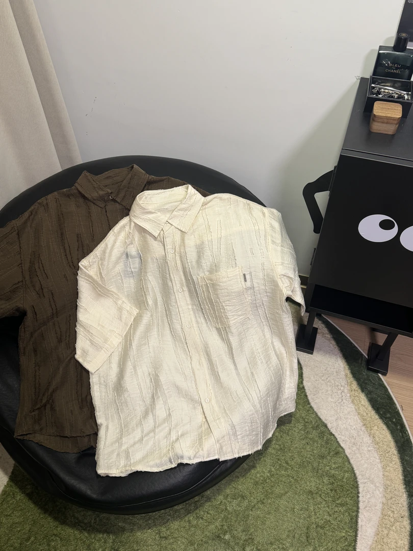 基础款褶皱氛围感衬衣