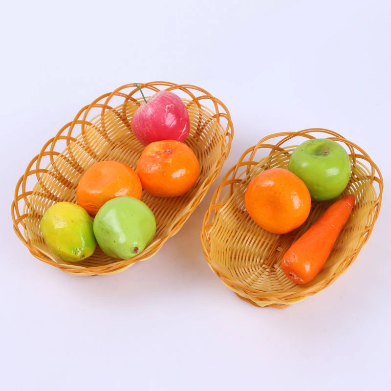 小吃ktv编织爆米花菜篮子零食酒吧油饼薯条碟子水果盘藤筐塑料