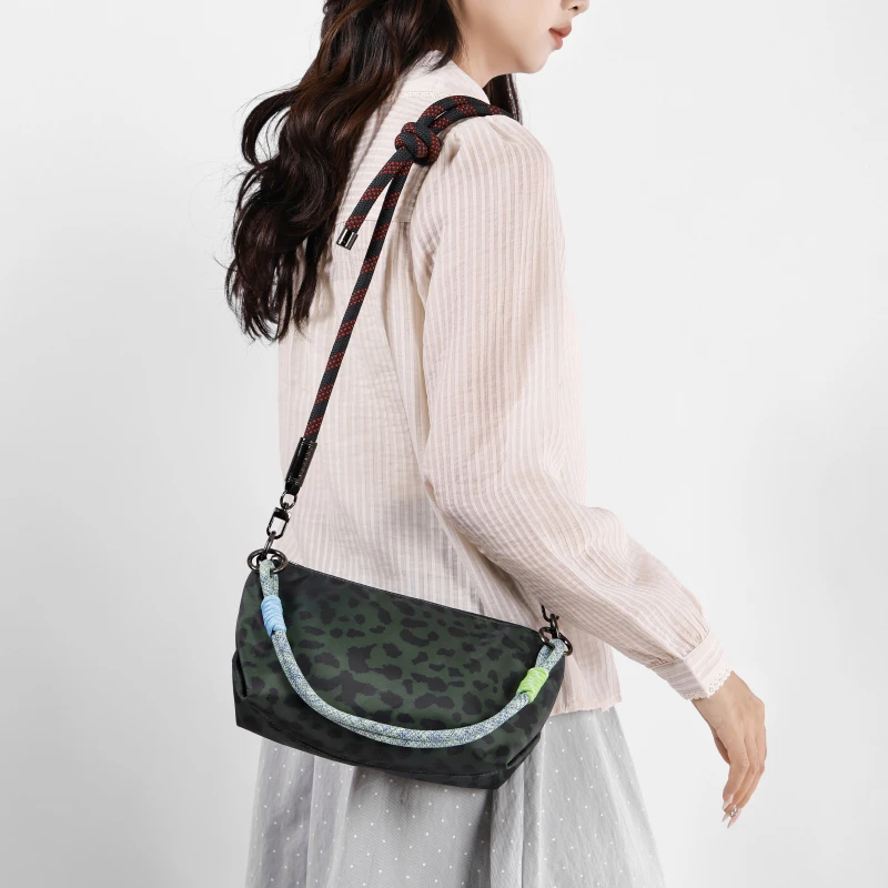 2571新款豹纹时尚单肩斜挎包通勤外出逛街包包通勤上下班百搭女包