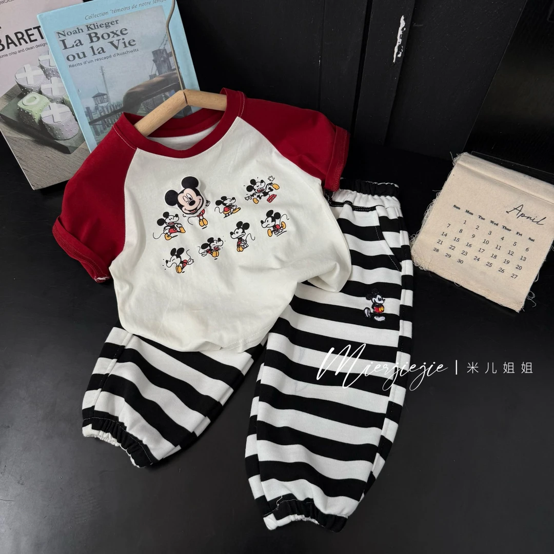 亲子款时尚夏款男女童短袖