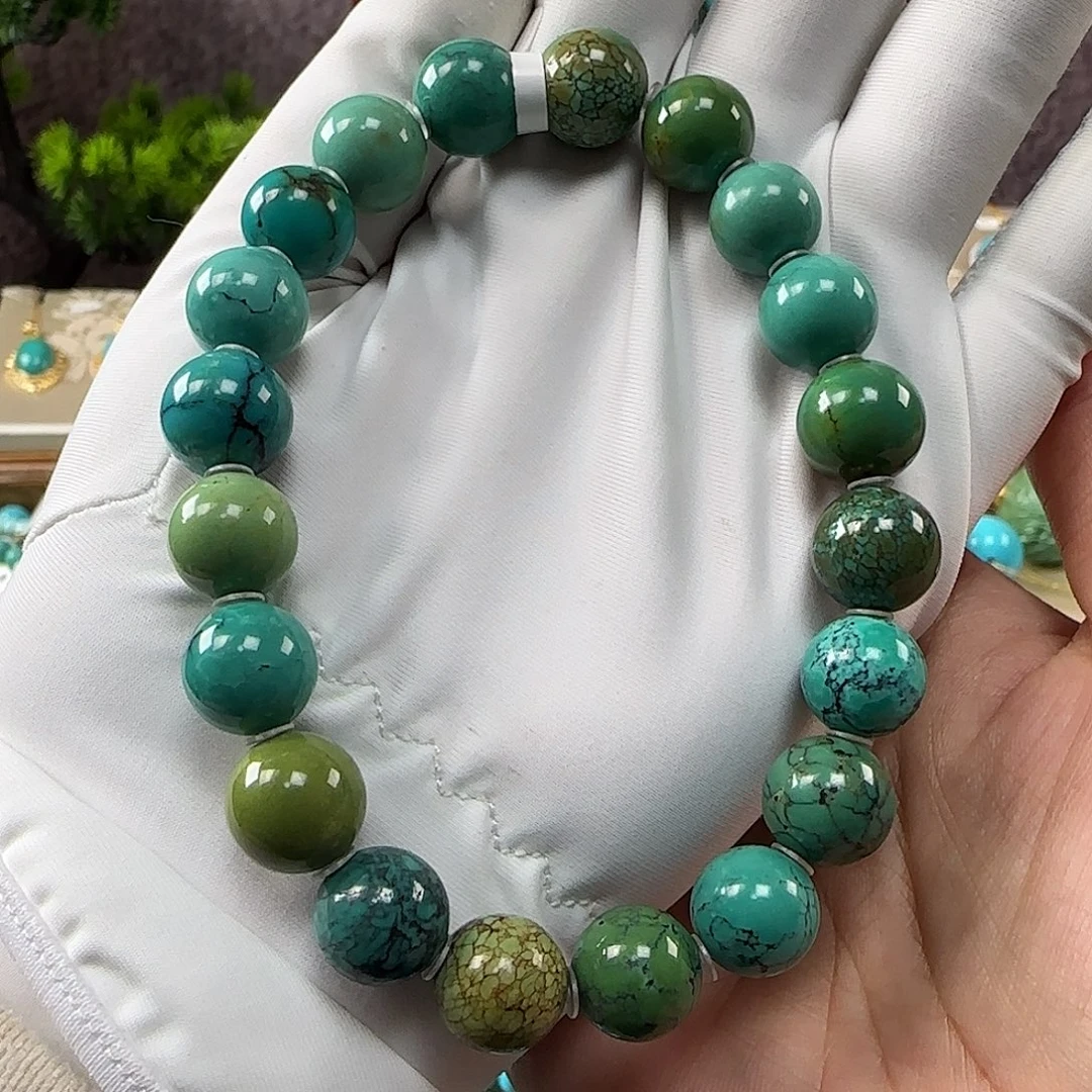 绿松石未镶嵌手串11mm+