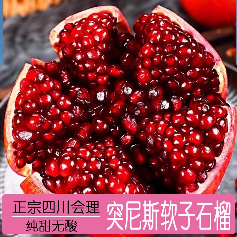 【（巨无霸）粉丝福利专拍】会理软籽石榴新鲜采摘爆甜应季果【突尼斯】