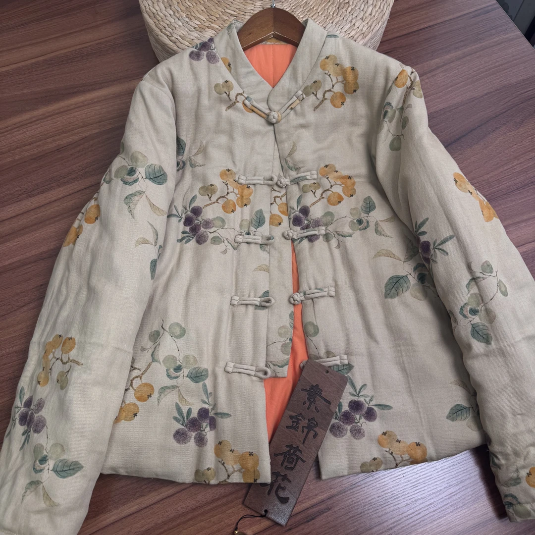 中 正肩传统新疆棉花棉袄柔软中式棉服冬女装外套棉衣C405