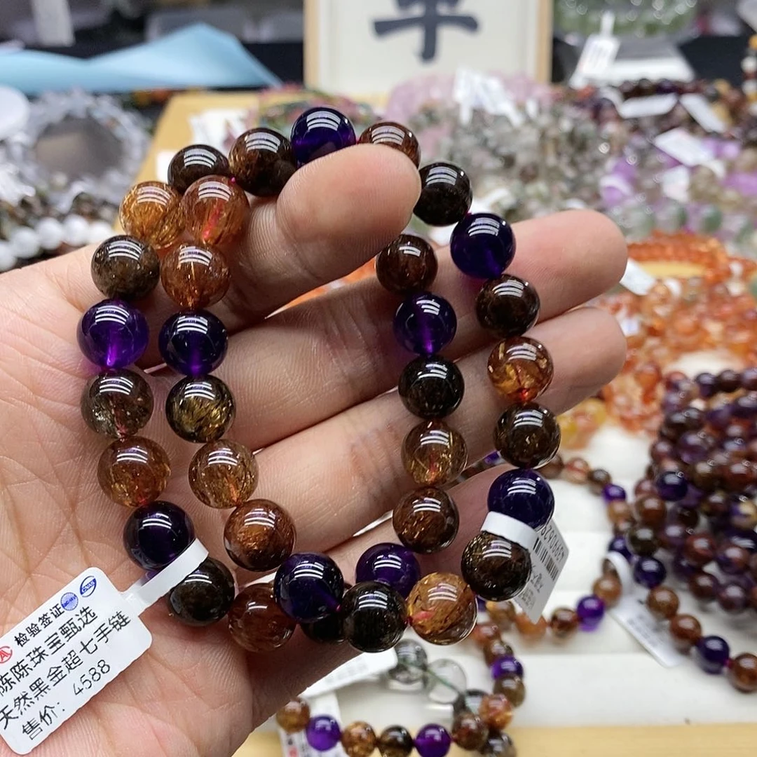 水晶手链未镶嵌多样性发货发一条