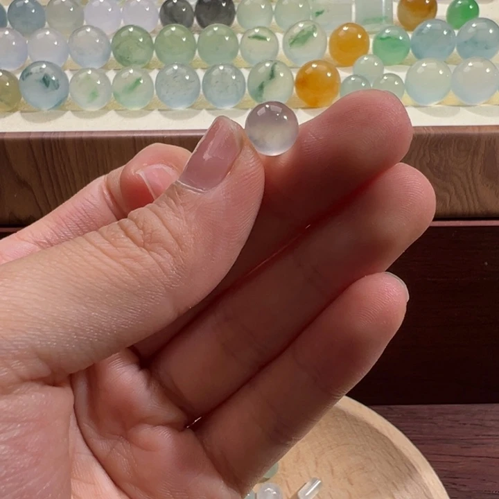 翡翠散珠天然缅甸翡翠A货7.9