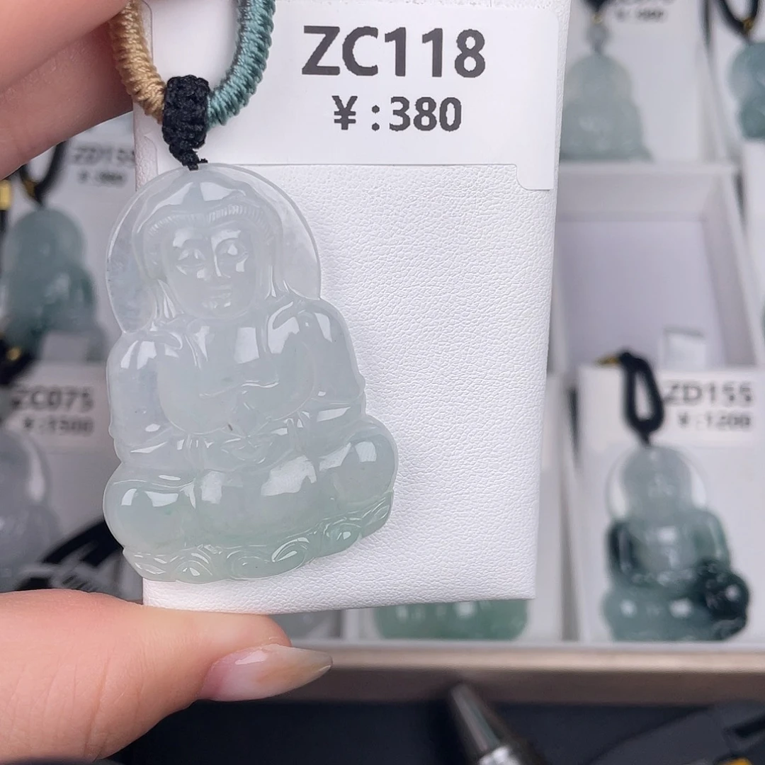 翡翠未镶嵌颈饰zc118