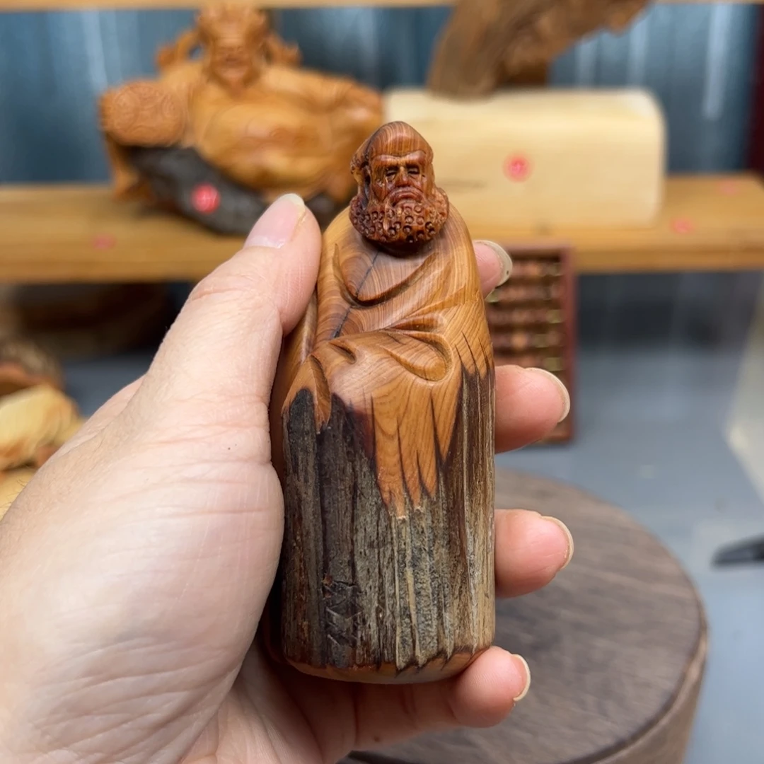 柏木崖柏木摆件手把件，55