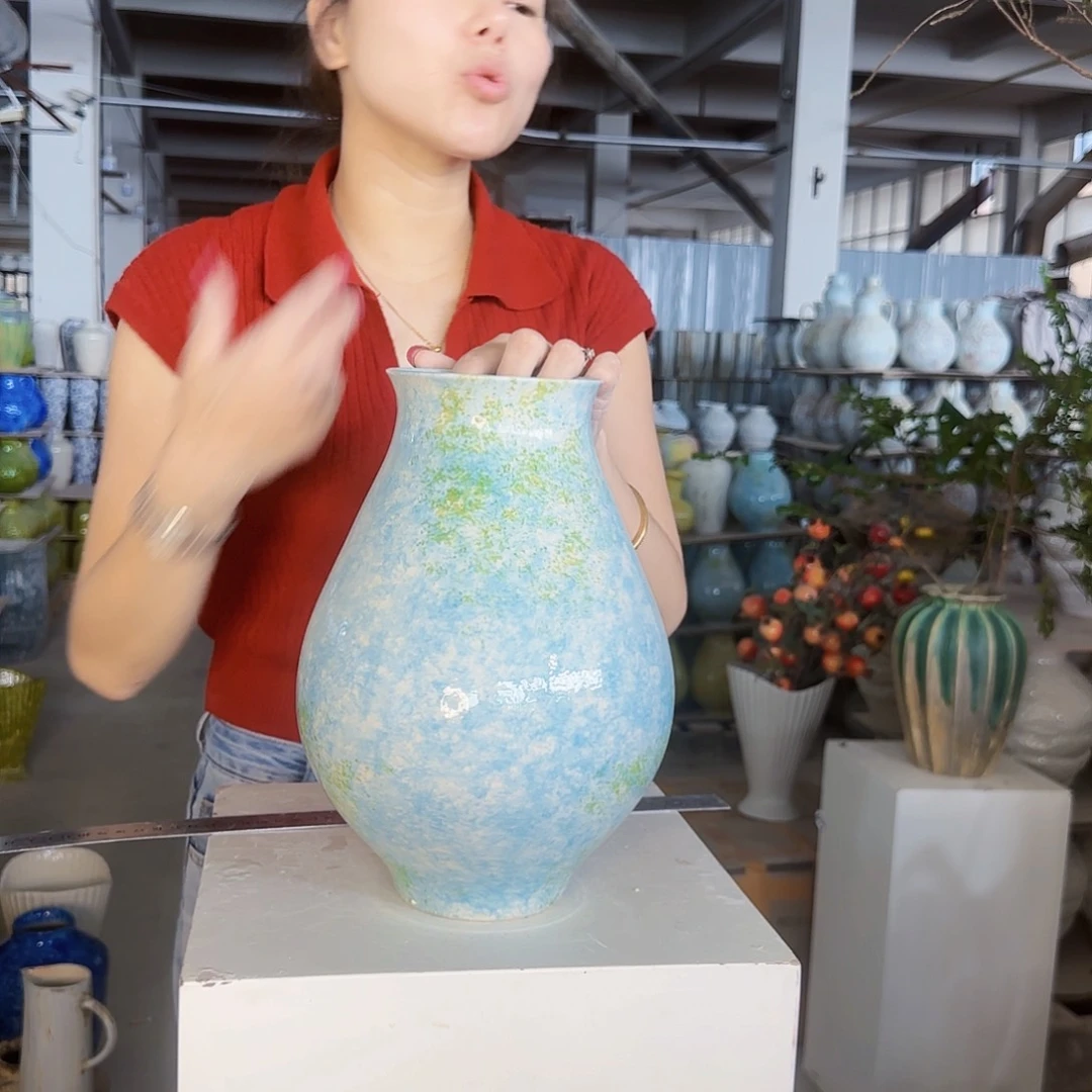 景德镇陶瓷花瓶天空之镜