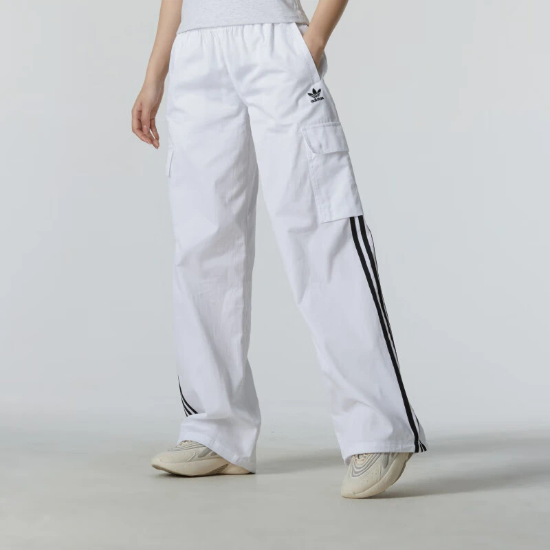 adidas/阿迪达斯三叶草官方休闲裤女裤工装裤宽松阔腿裤透气长裤
