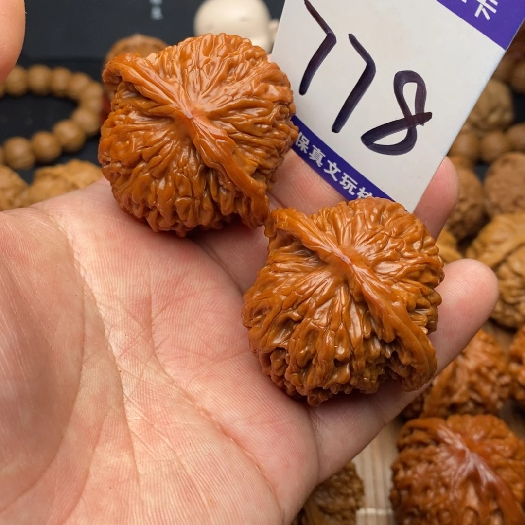 把件文玩核桃四座楼狮子头46尺