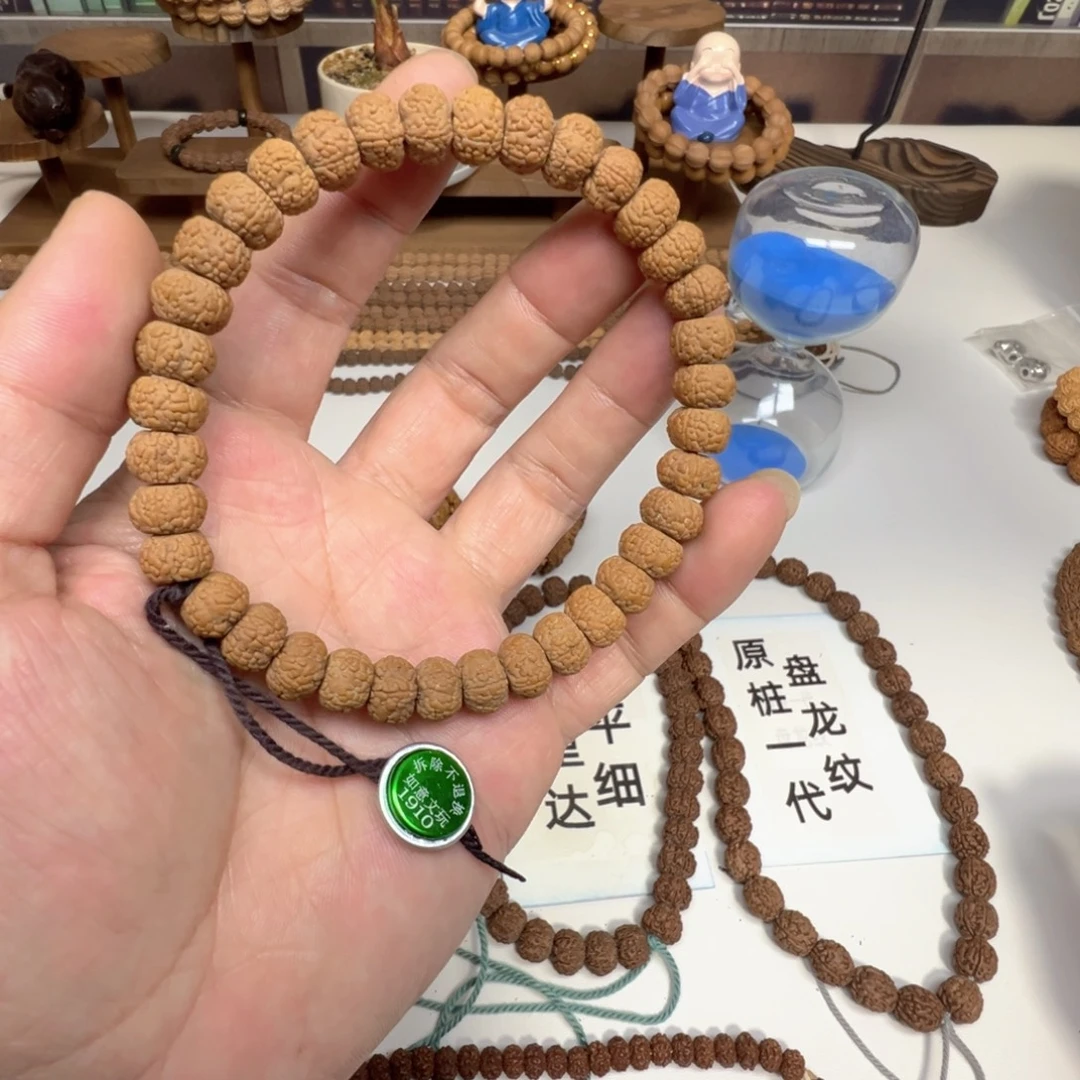 手串金刚菩提毒药龙鳞手持龙切10mm已去黄