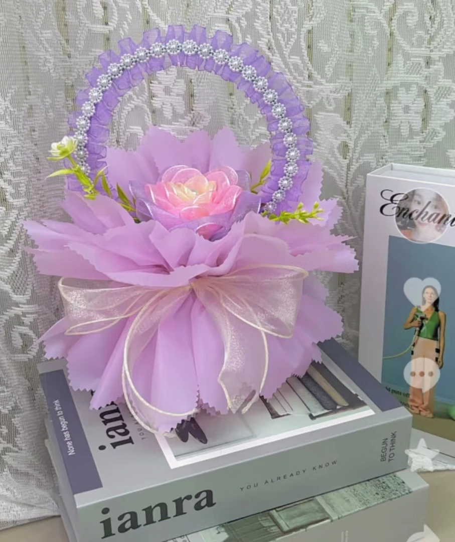 满满新款花蓝外包装材料包 【不含花】