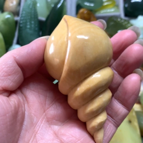 蛇纹石玉未镶嵌手把件