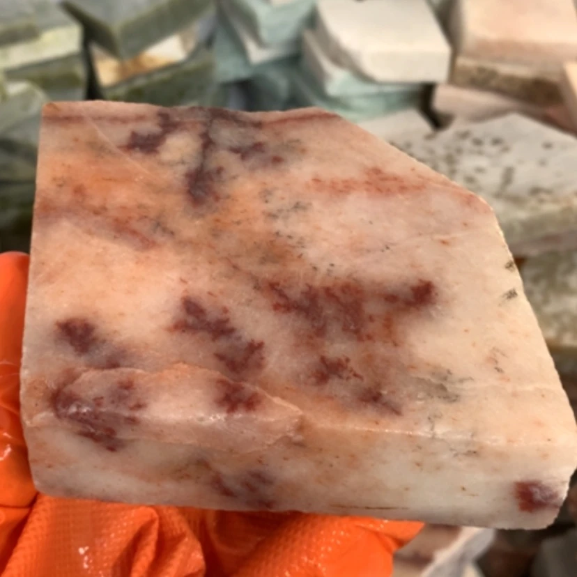 【闪购商品】未镶嵌手镯石英岩玉红草花5