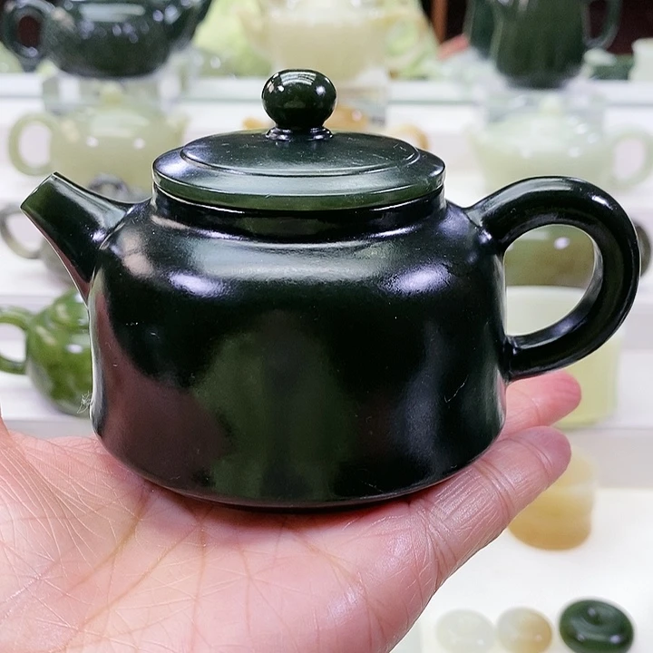 未镶嵌和田玉挂件茶壶190m l