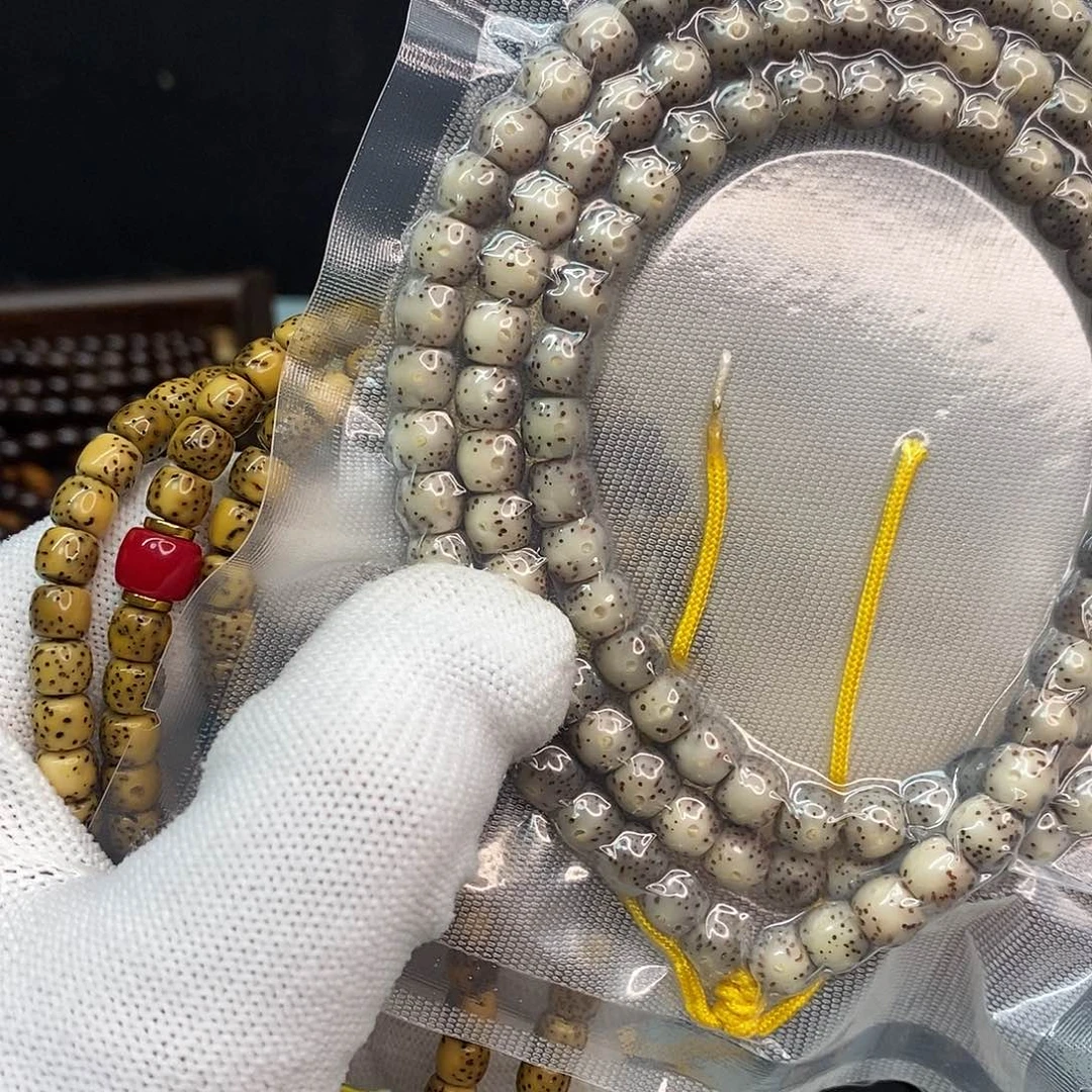 手串星月菩提76石玉料大眼睛