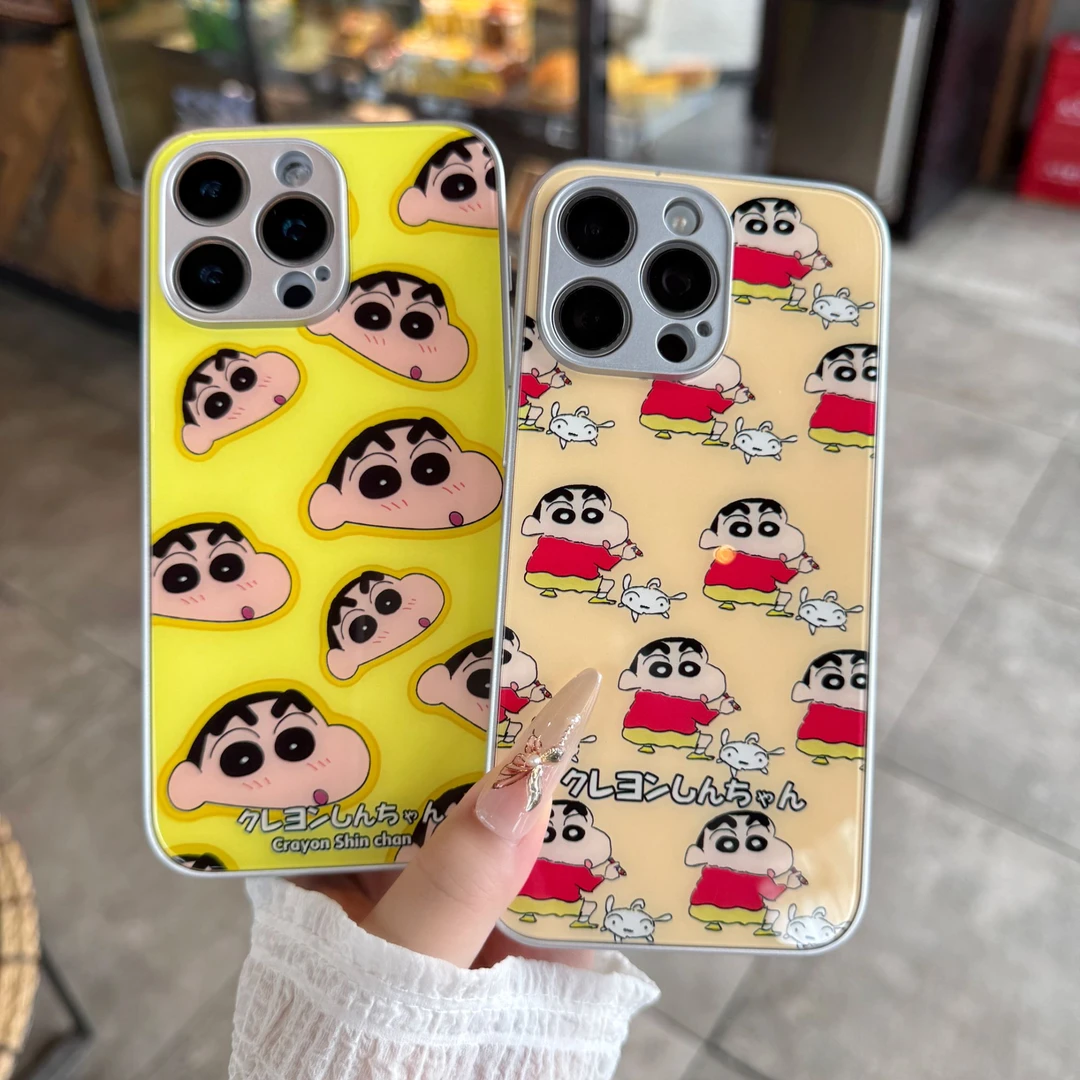 苹果/小米/华为/荣耀/OPPO/VIVO 个性搞笑金属漆钢化玻璃手机壳