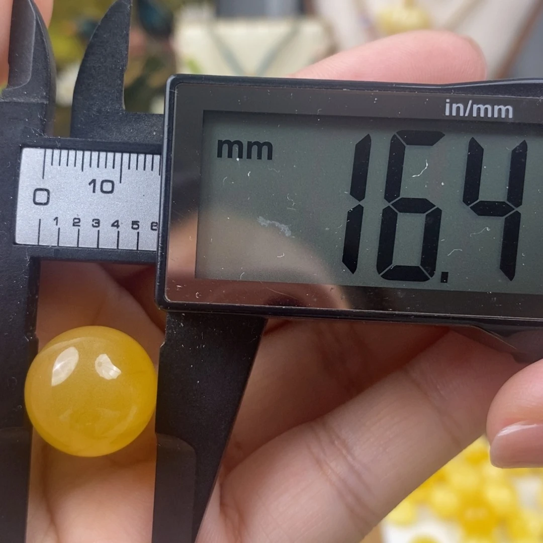 未镶嵌琥珀裸石蜜蜡圆珠