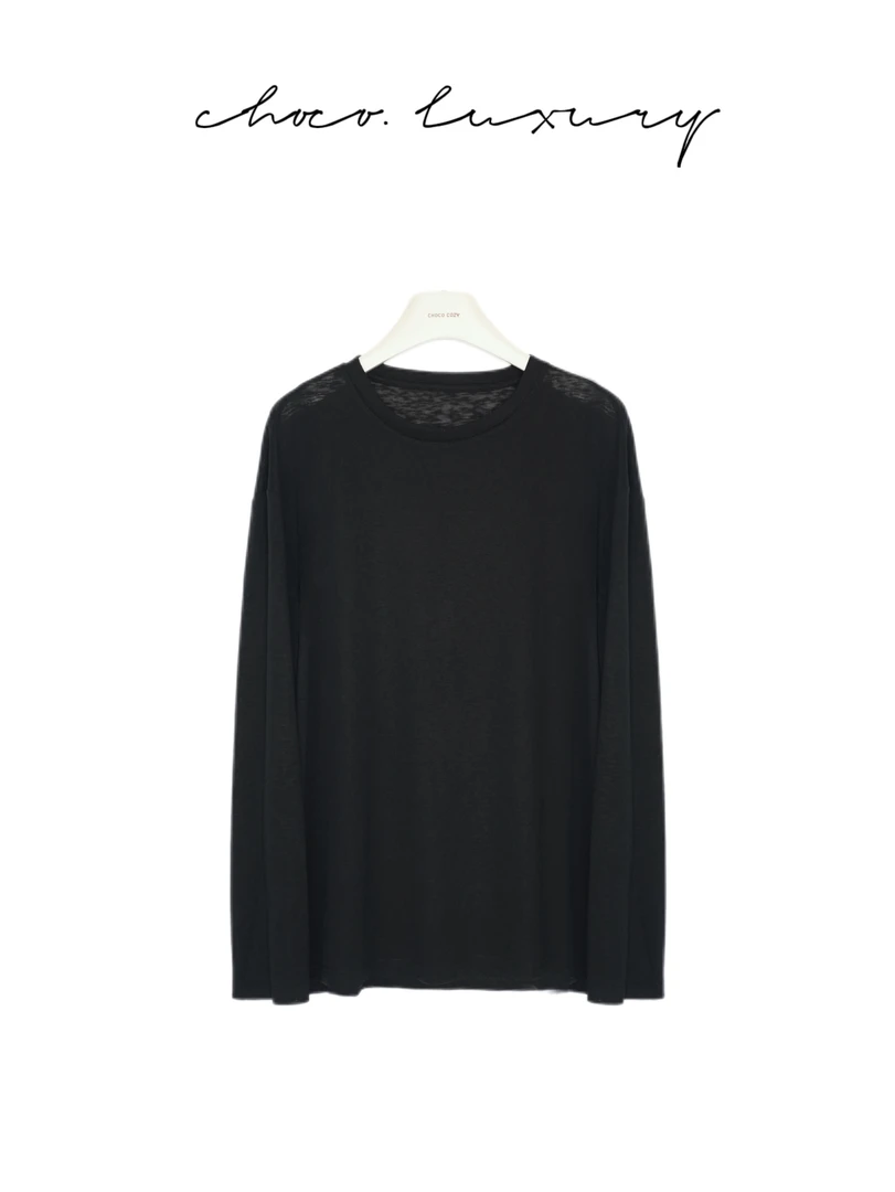 CHOCO【0体感】夏日宝藏 裸感冰凉 巨舒服 ！微透长袖T恤D3228