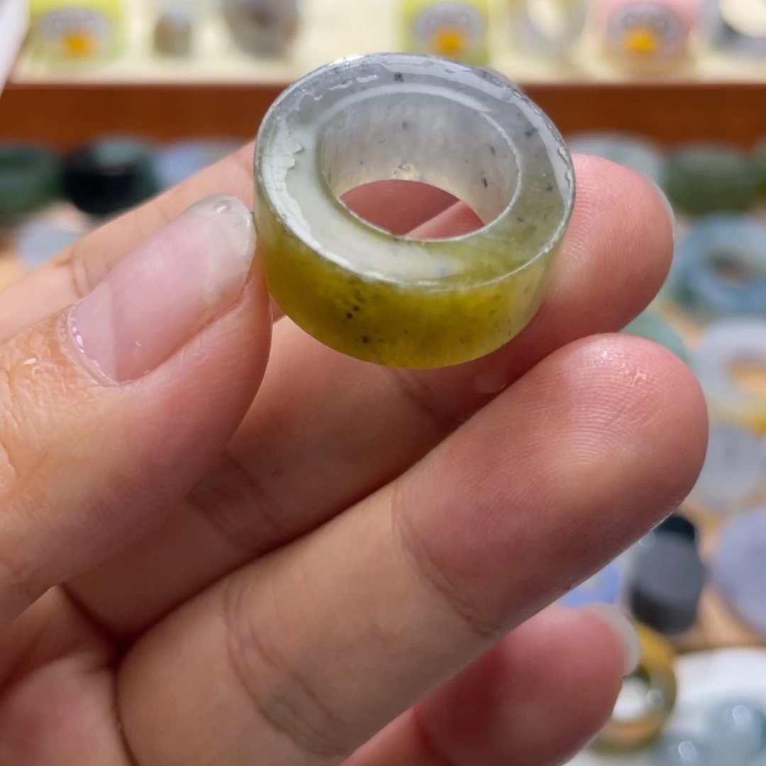 【闪购商品】定制翡翠未镶嵌天然翡翠8-14冰黄乌鸡