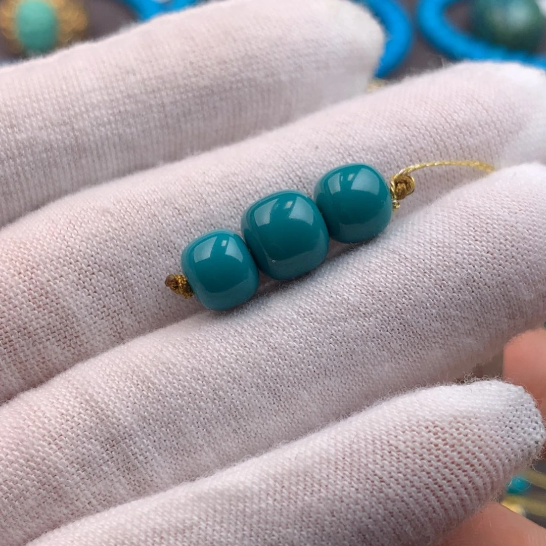 绿松石未镶嵌绿松石7+8mm