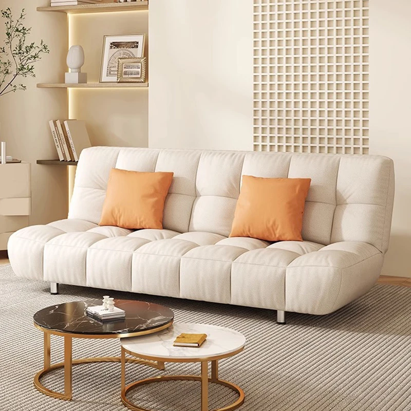 猫爪皮沙发床折叠两用直排双人客厅阳台小户型公寓出租房沙发