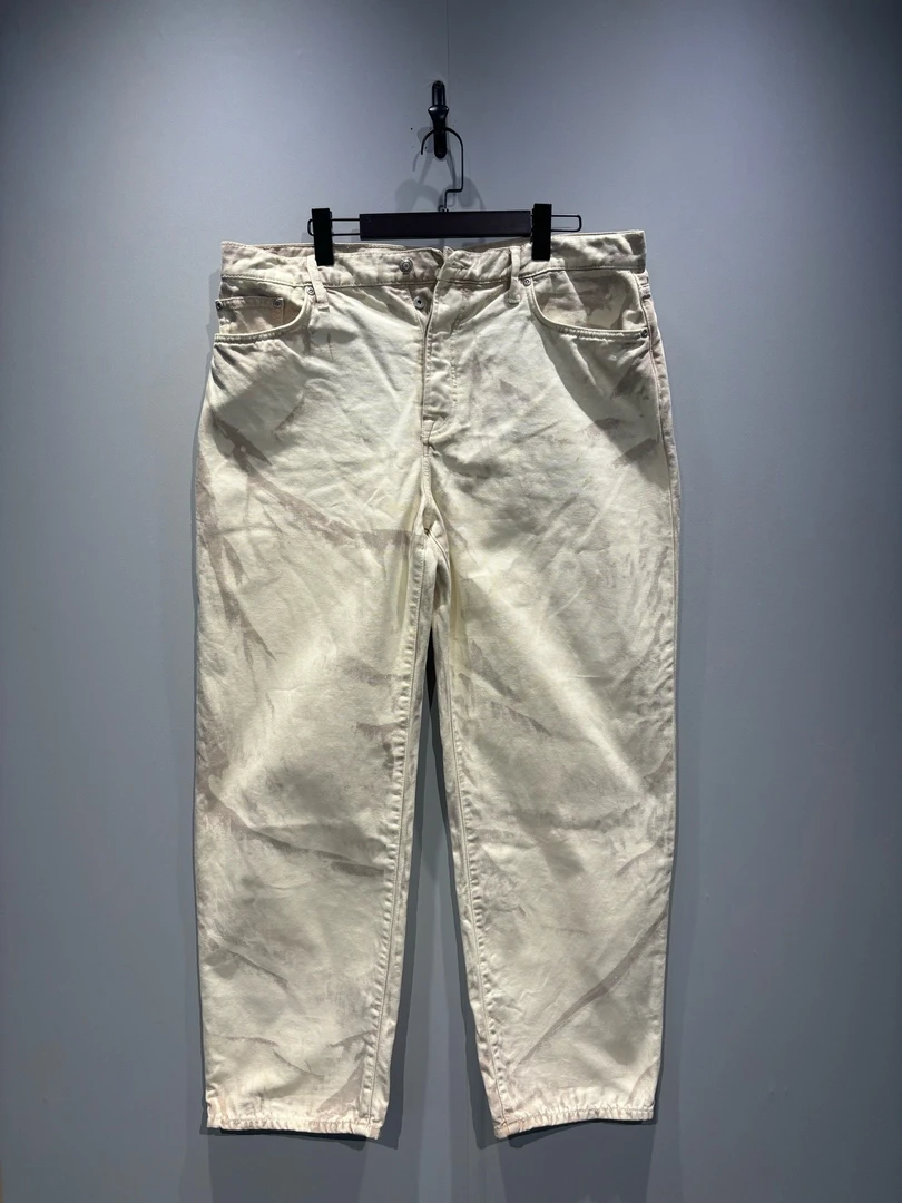 99新 DIOR/迪奥 Stussy假日系列 宽松牛仔裤/34码/0190