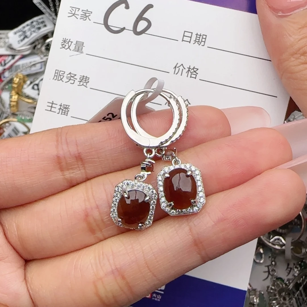 银S925镶嵌戒指翡翠