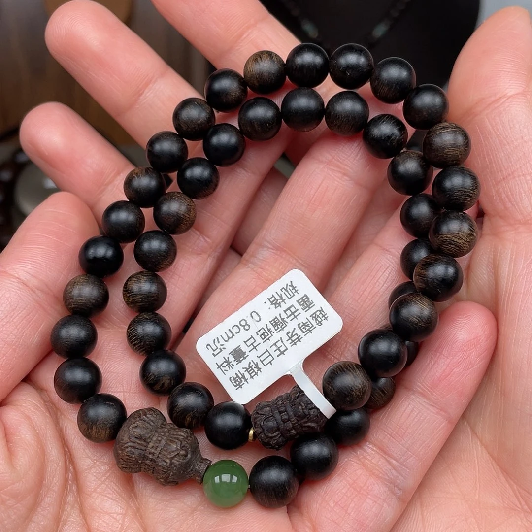 沉香手串彬*越南芽庄白棋0.8瘤疤