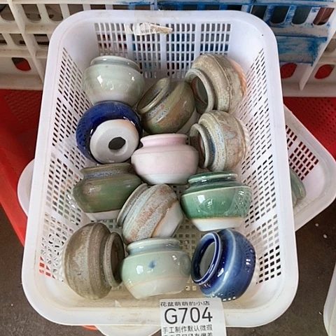 紫砂花盆704微瑕品口径3厘米左右