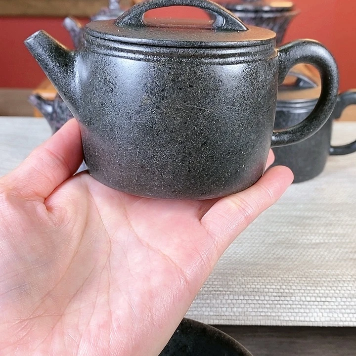 紫砂茶杯莱州古青微瑕汉瓦220cc