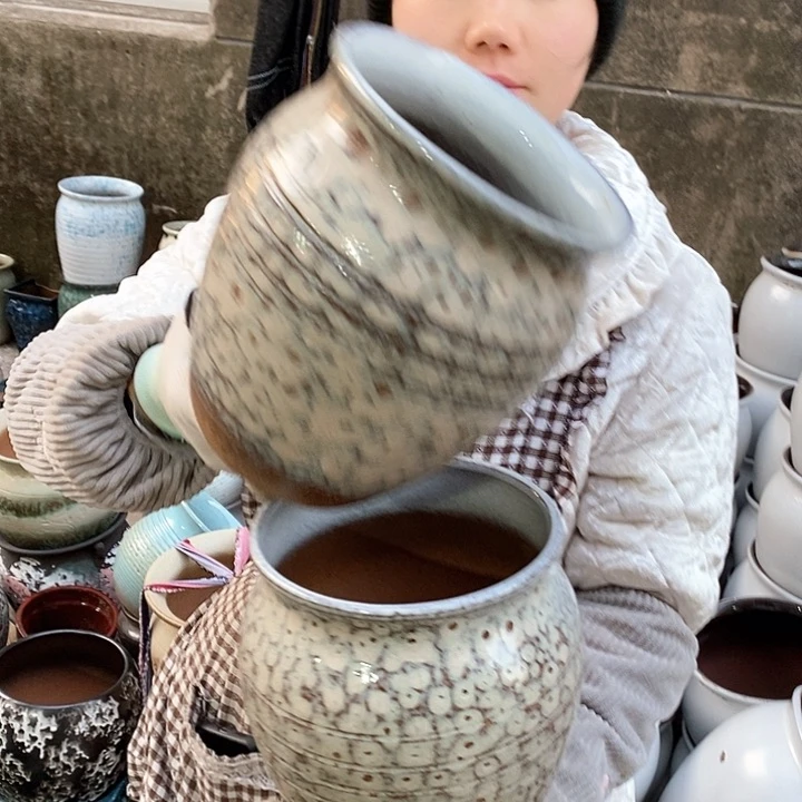 紫砂花盆小烧裂瑕疵口17高21