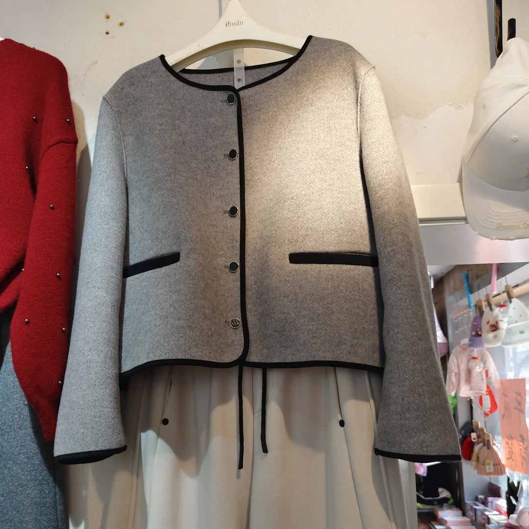 【田衣】2024年冬季新款韩版复古设计感小众长袖百搭温柔外套女