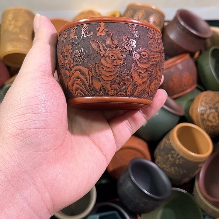 茶杯紫砂全手工紫砂主任杯