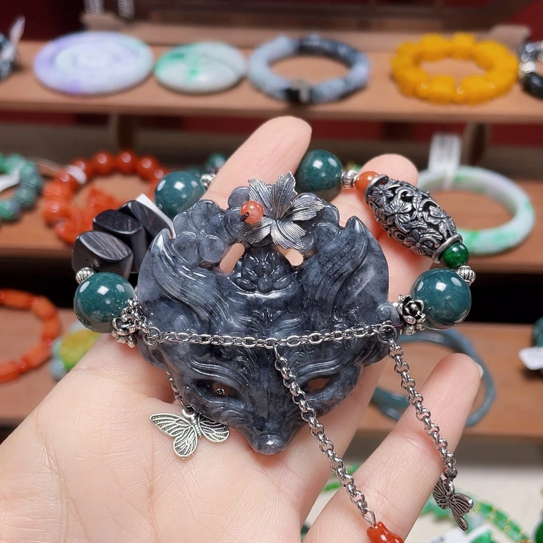 翡翠未镶嵌手链饰品