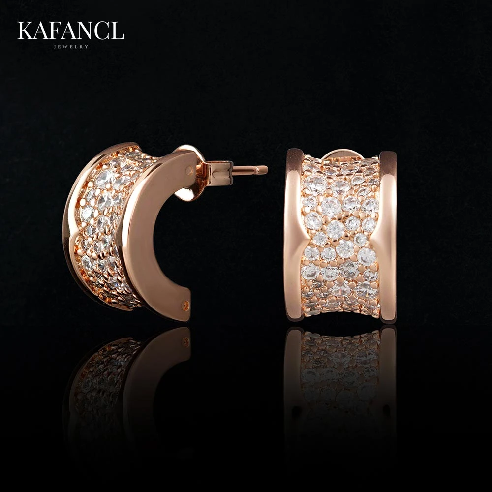 红楼  925银针 小蛮腰镶嵌耳钉百搭耳饰ZF-A471/A869