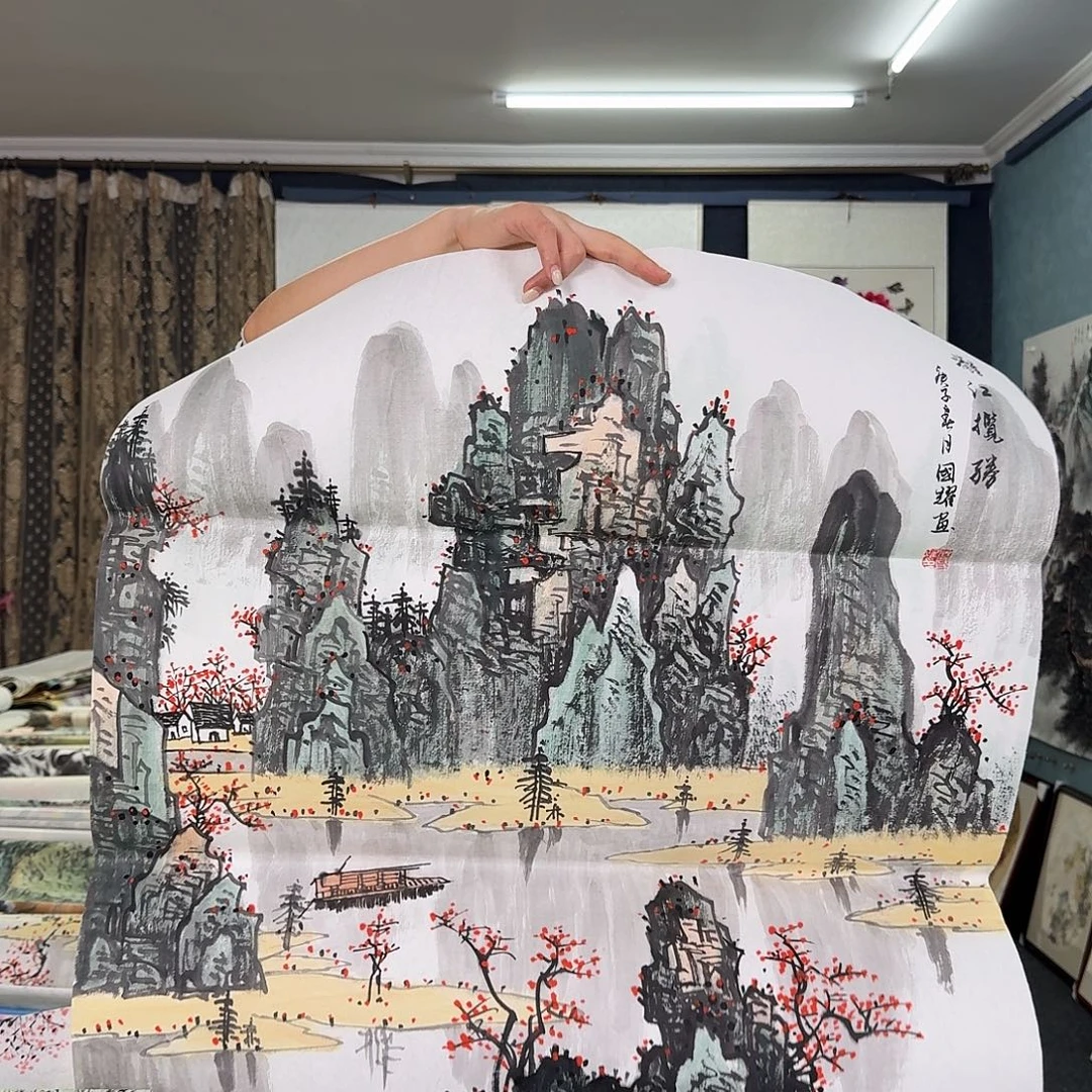 纯手绘国画作品作品