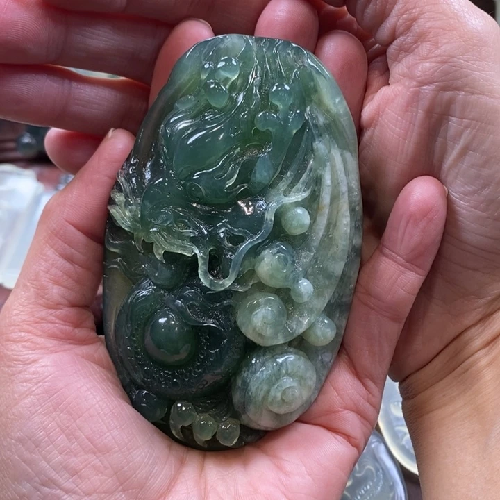 蛇纹石玉未镶嵌手把