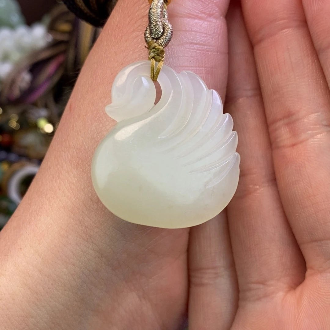 和田玉颈饰未镶嵌美****0