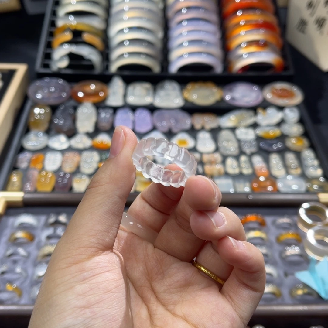 玛瑙/玉髓未镶嵌戒指