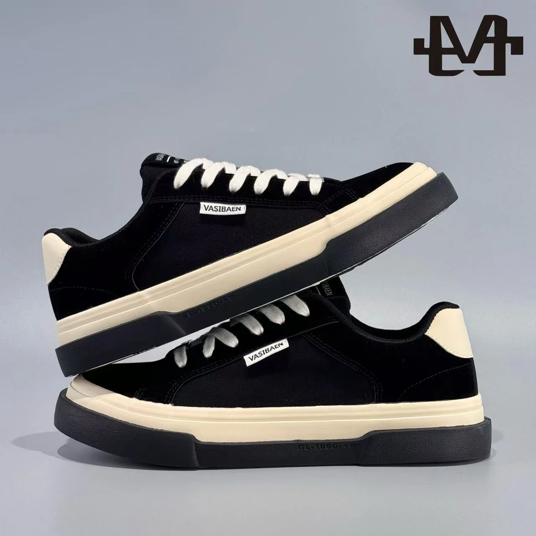 【原创设计】2025新透气男小众新款美式板鞋夏季学生厚底运动休闲鞋