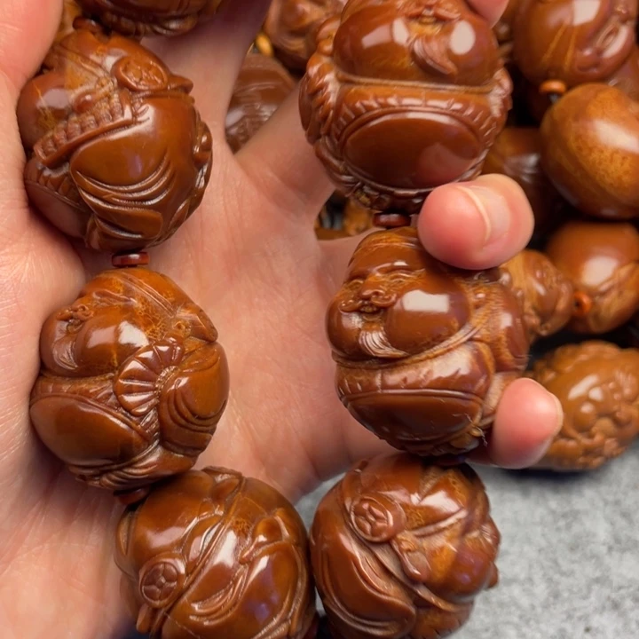 猎***豹吊坠橄榄核橄榄核