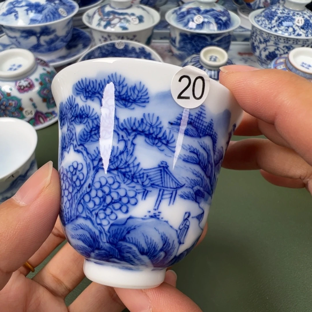 陶瓷景德镇纯手工纯手绘茶具木木20