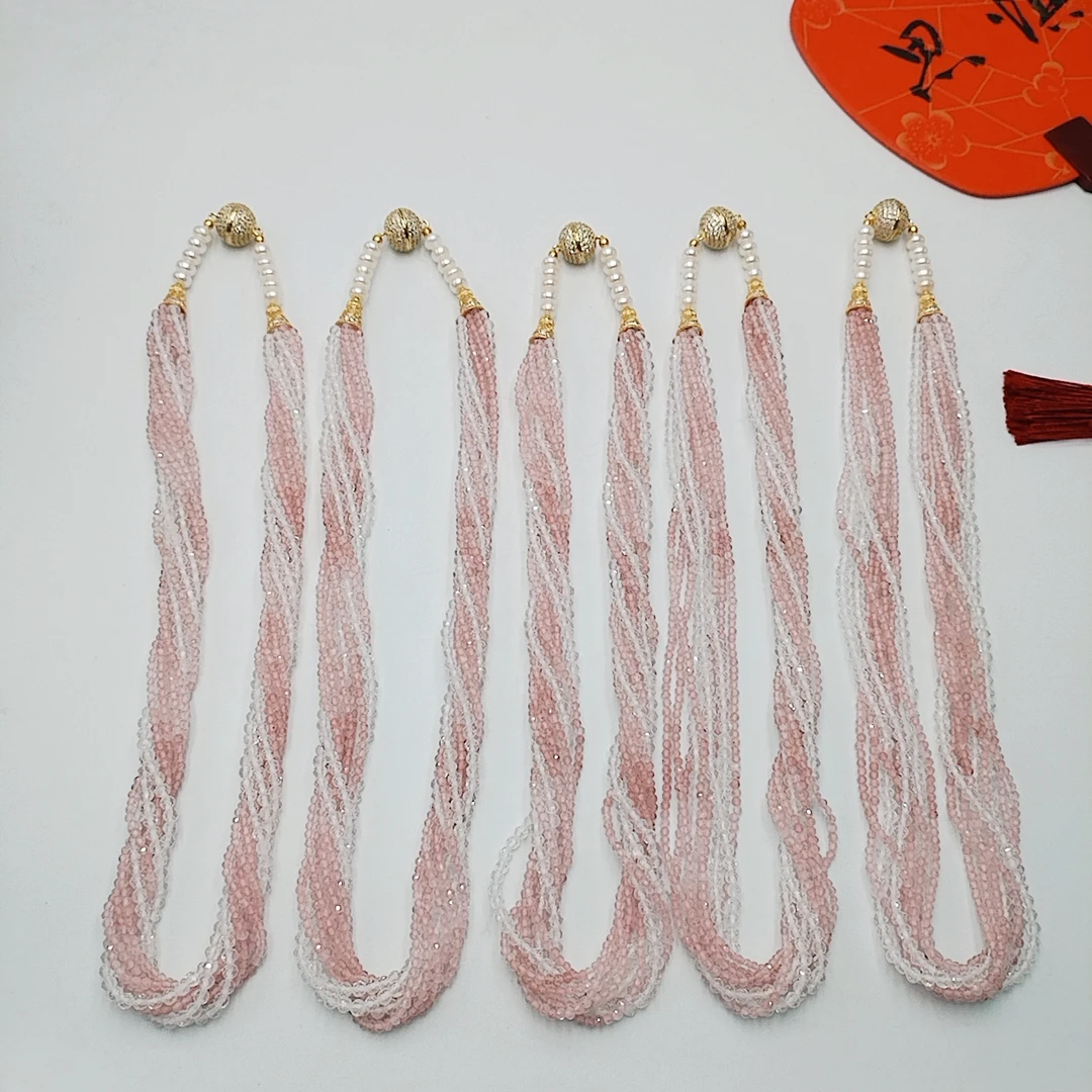 水晶项链时尚大气优雅百搭多样性发货1件