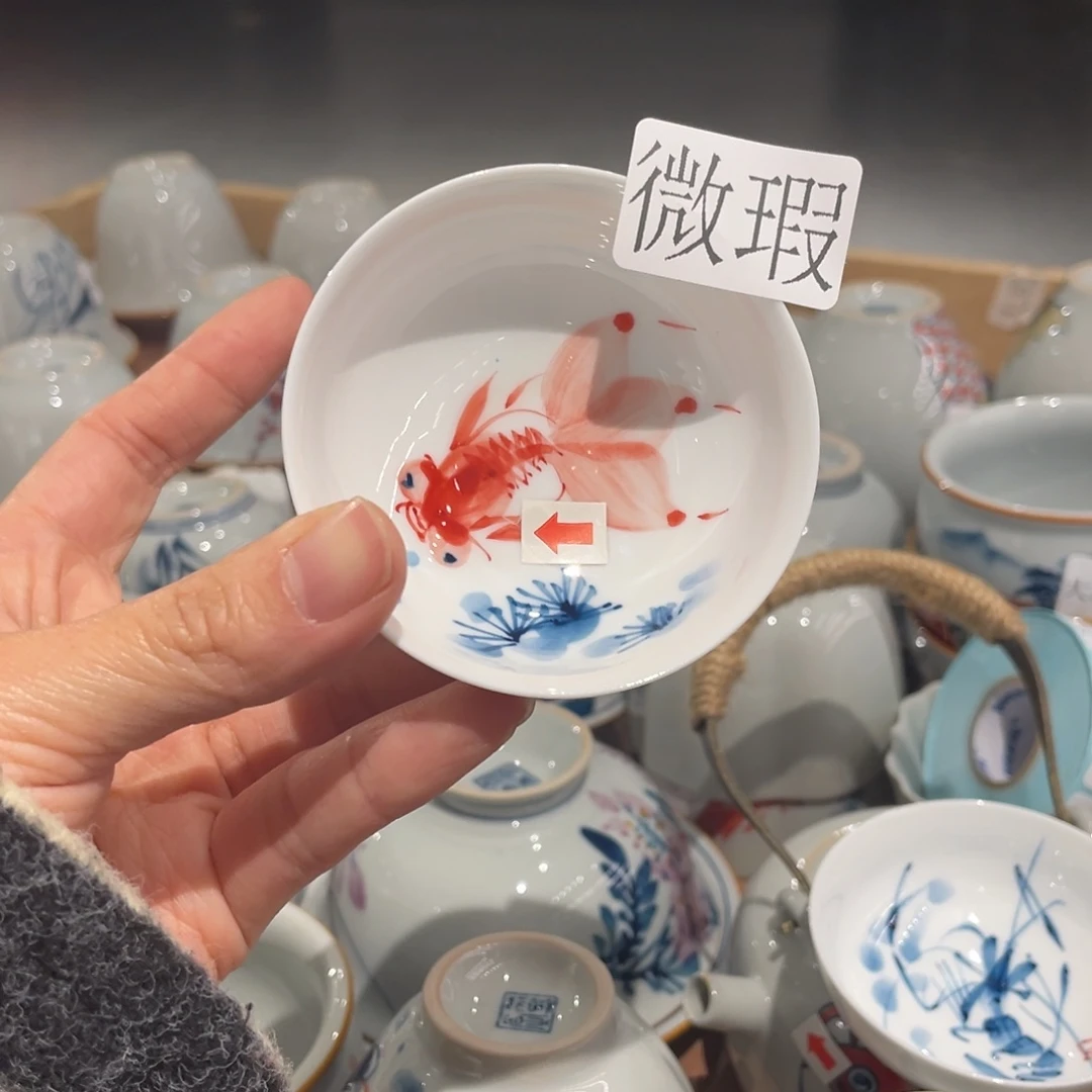 有瑕釉下彩纯手绘