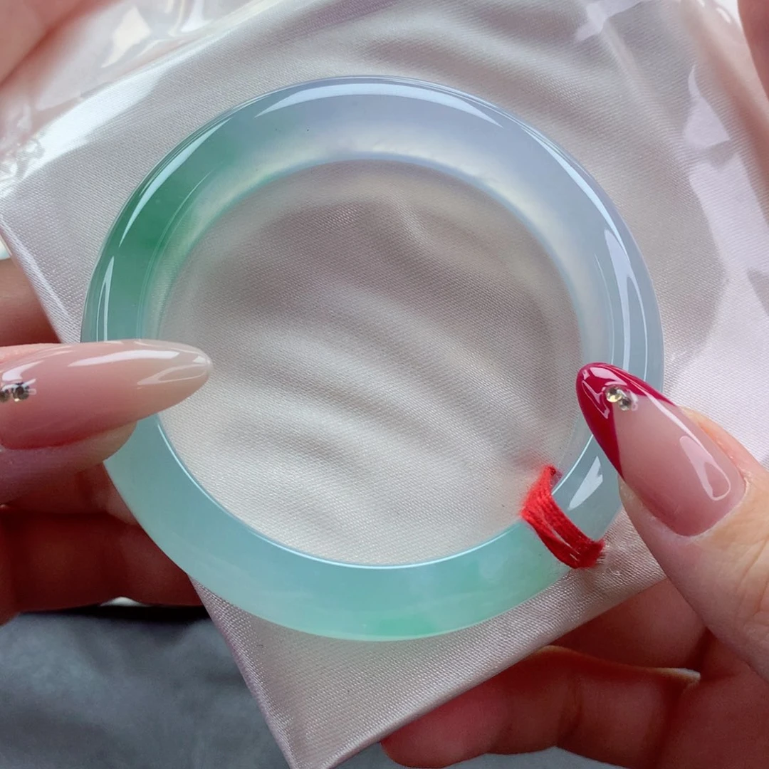 未镶嵌手镯翡翠9907琉璃幻彩 起光