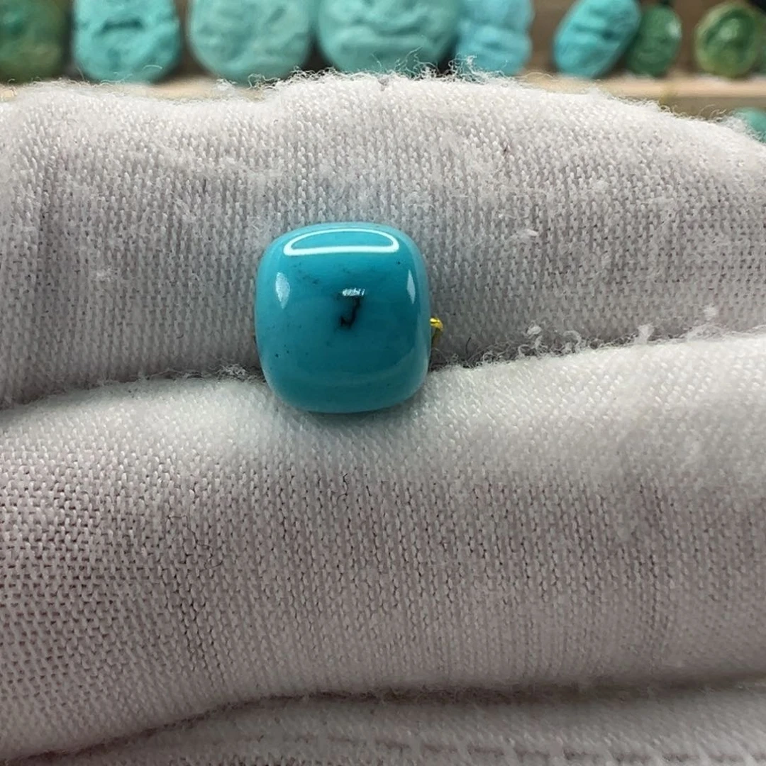 未镶嵌绿松石老型珠9x8.1mm