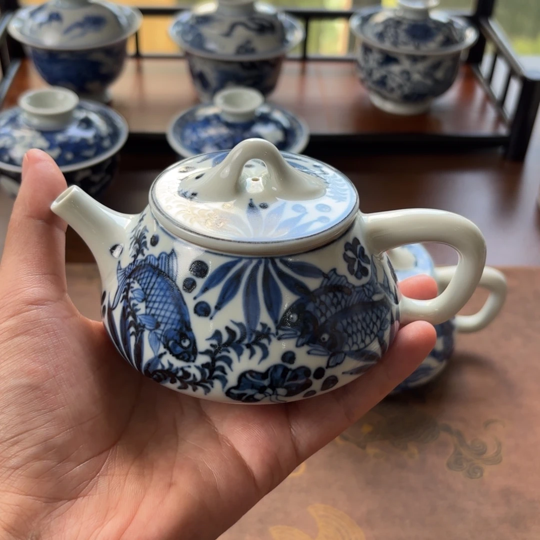 摆件景德镇手绘茶器